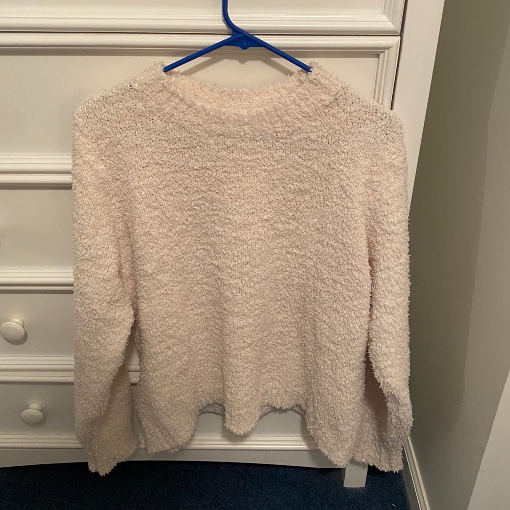 White Fuzzy Sweater